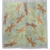 Rideaux De Douche Dragonfly Dance Gold (Devant)