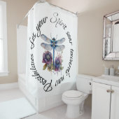 Rideaux De Douche Dragonfly - esprit de nouvelles possibilités (En situation)