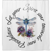 Rideaux De Douche Dragonfly - esprit de nouvelles possibilités (Devant)