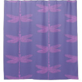 Rideaux De Douche Dragonfly Imaginaire rose et violet (Devant)