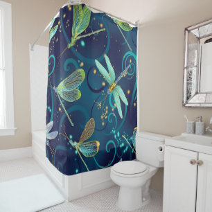 Rideaux De Douche Dragonly Turquoise
