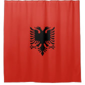 Rideaux De Douche Drapeau albanais (Devant)