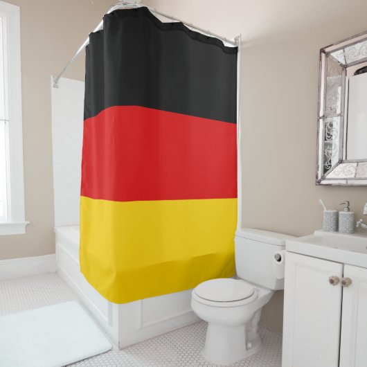 Rideaux De Douche Drapeau allemand (En situation)