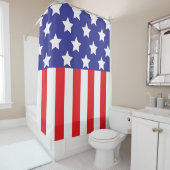 Rideaux De Douche Drapeau américain (En situation)