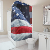 Rideaux De Douche Drapeau américain (En situation)