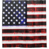 Rideaux De Douche Drapeau américain - Drapeau américain, cramponné (Devant)