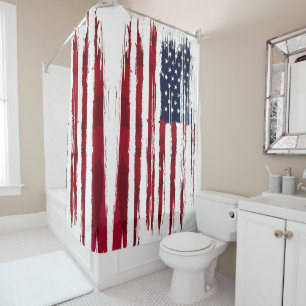 Rideaux De Douche Drapeau américain États-Unis d'Amérique Patrio