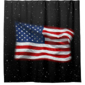Rideaux De Douche Drapeau américain patriotique États-Unis (Devant)