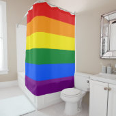 Rideaux De Douche Drapeau arc-en-ciel (LGBT) (En situation)