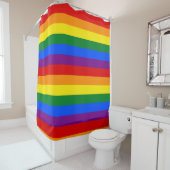 Rideaux De Douche Drapeau arc-en-ciel LGBT (En situation)