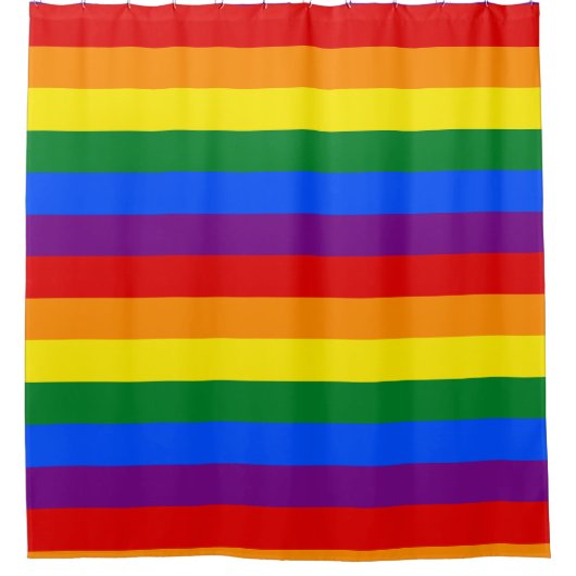 Rideaux De Douche Drapeau arc-en-ciel LGBT (Devant)
