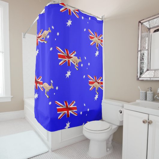 Rideaux De Douche Drapeau australien (En situation)