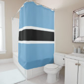 Rideaux De Douche Drapeau botswanais (Botswana) (En situation)