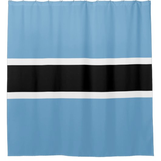 Rideaux De Douche Drapeau botswanais (Botswana) (Devant)