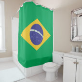 Rideaux De Douche Drapeau Brasil (En situation)
