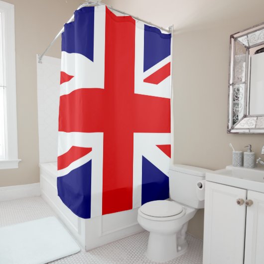 Rideaux De Douche Drapeau britannique Angleterre (En situation)