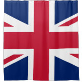 Rideaux De Douche Drapeau britannique Union Jack Angleterre Rouge Bl (Devant)