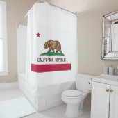 Rideaux De Douche Drapeau californien (En situation)