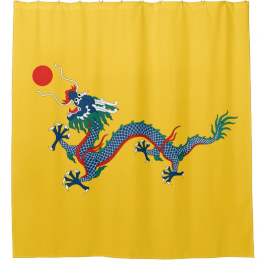 Rideaux De Douche Drapeau chinois de dynastie Qing (dragon chinois)  (Devant)