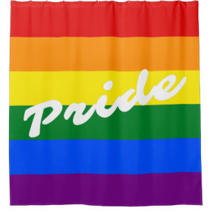Rideaux De Douche Drapeau coloré lesbien gai d'arc-en-ciel de la