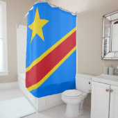 Rideaux De Douche Drapeau Congo-Kinshasa (En situation)