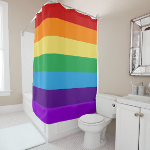 Rideaux De Douche Drapeau d'arc-en-ciel