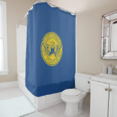 Rideaux De Douche Drapeau d'Atlanta (Géorgie, USA) (En situation)