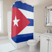Rideaux De Douche Drapeau de Cuba (En situation)