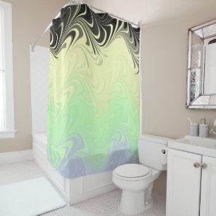 Rideaux De Douche Drapeau de fierté Cassgenre Abstrait Marbré Ondulé