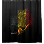 Rideaux De Douche Drapeau de la Belgique (Devant)