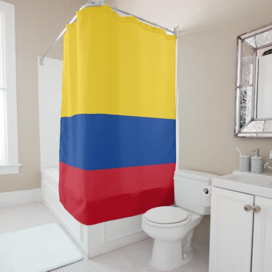 Rideaux De Douche Drapeau de la Colombie (En situation)