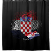 Rideaux De Douche Drapeau de la Croatie (Devant)