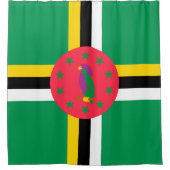 Rideaux De Douche Drapeau de la Dominique (Devant)