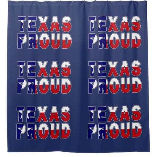 Rideaux De Douche Drapeau de la fierté du Texas (Devant)