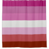 Rideaux De Douche Drapeau de la fierté lesbienne (Devant)