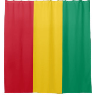Rideaux De Douche Drapeau de la Guinée