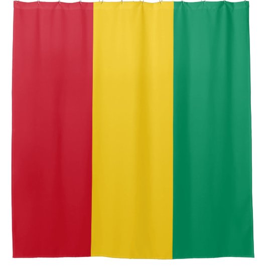 Rideaux De Douche Drapeau de la Guinée (Devant)
