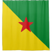 Rideaux De Douche Drapeau de la Guyane (Devant)