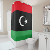 Rideaux De Douche Drapeau de la Libye (En situation)