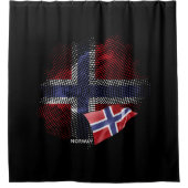 Rideaux De Douche Drapeau de la Norvège (Devant)