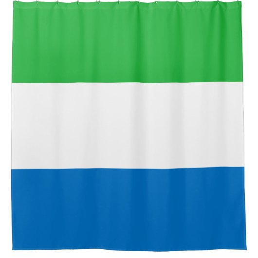 Rideaux De Douche Drapeau de la Sierra Leone (Devant)