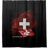 Rideaux De Douche drapeau de la Suisse (Devant)