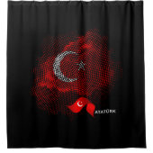 Rideaux De Douche Drapeau de la Turquie (Devant)