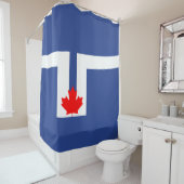 Rideaux De Douche Drapeau de la ville de Toronto (Canada) (En situation)