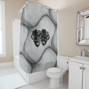 Rideaux De Douche Drapeau de la voiture de conception de théâtre de