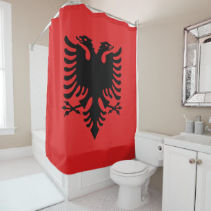 Rideaux De Douche Drapeau de l'Albanie