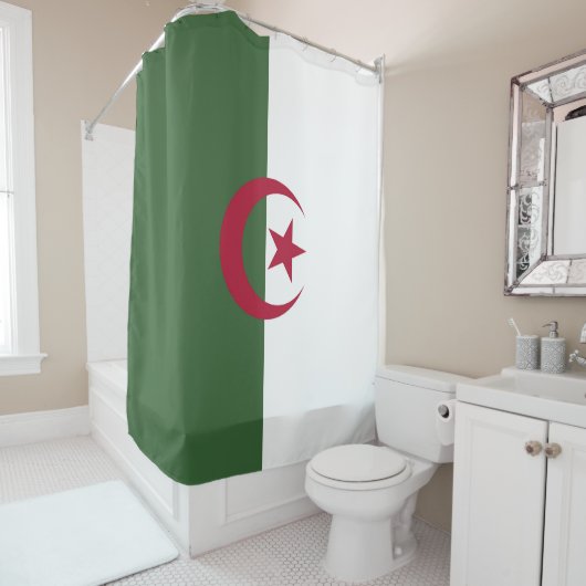 Rideaux De Douche Drapeau de l'Algérie (En situation)