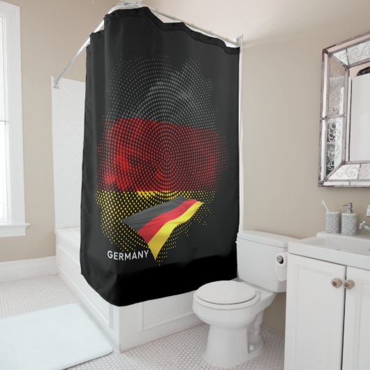 Rideaux De Douche Drapeau de l'Allemagne (En situation)