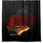 Rideaux De Douche Drapeau de l'Allemagne (Devant)