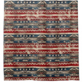 Rideaux De Douche Drapeau de l'Amérique occidentale (Devant)